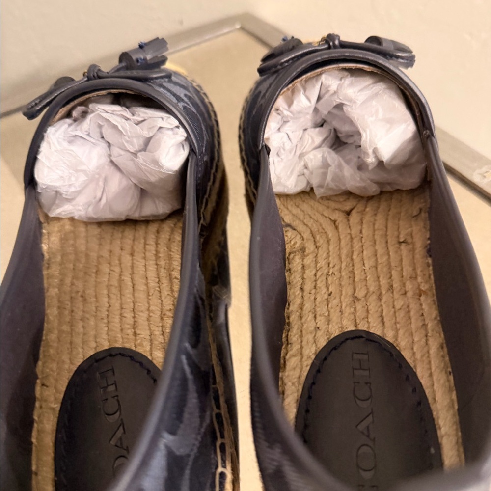 COACH Women's Carson Espadrilles in Signature Denim Size 11 - Picture 3 of 5